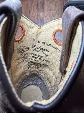 Real Leather Masterson Kids Cowboy Boots 10